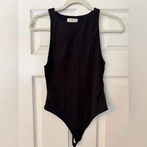 Aritzia Babaton Black Tank Bodysuit
